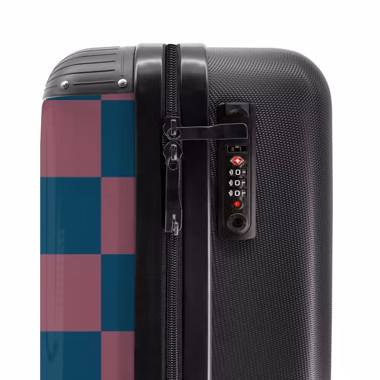Suitcase - Squares - Blue/Red — 5