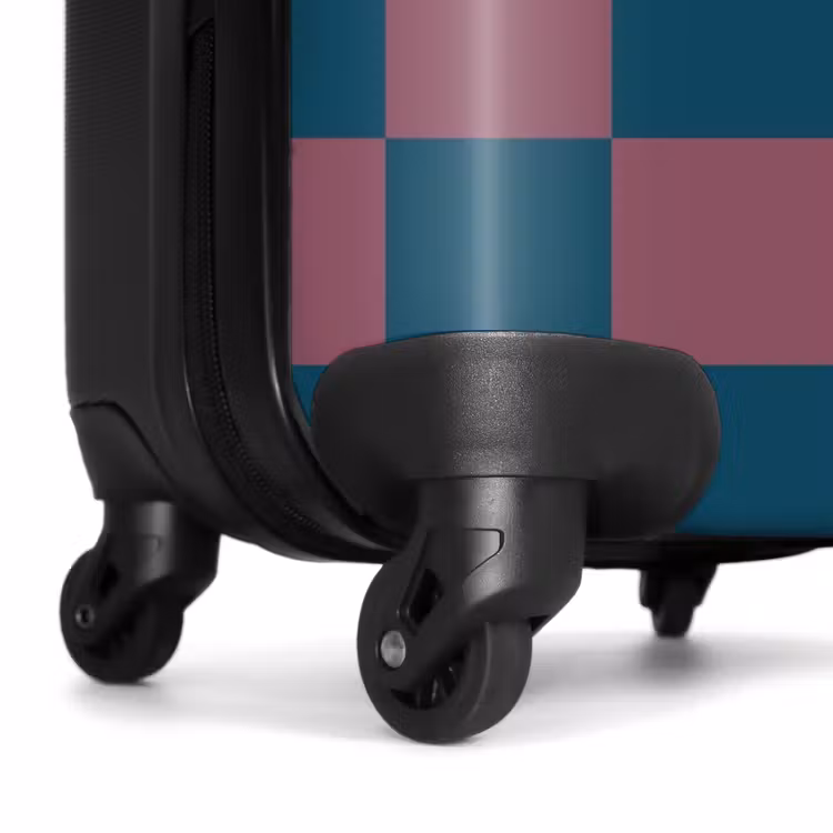 Suitcase - Squares - Blue/Red — 6