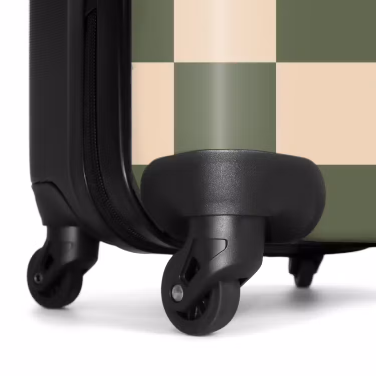 Suitcase - Squares - Green/Beige — 6