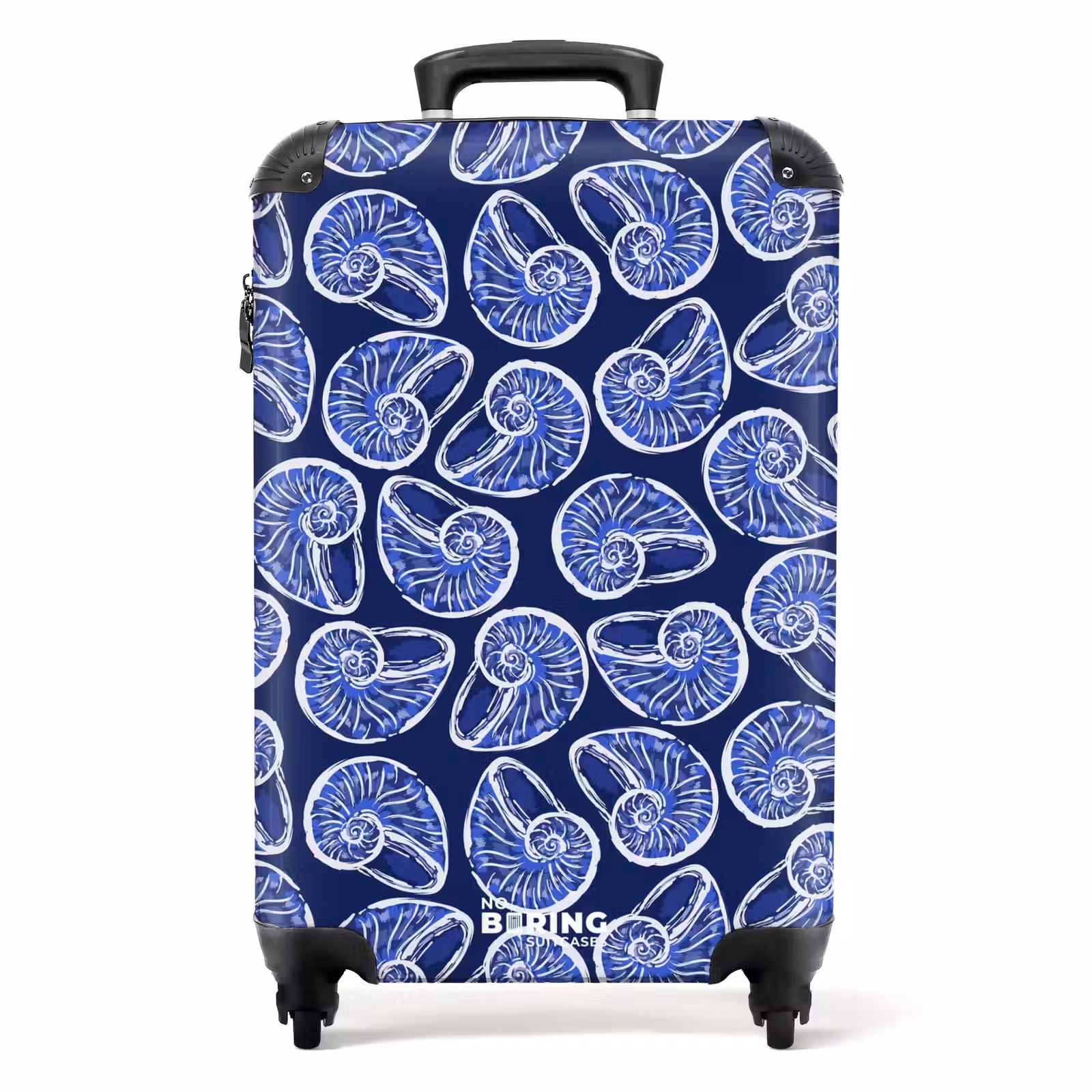 Suitcase - Blue shell pattern — 1