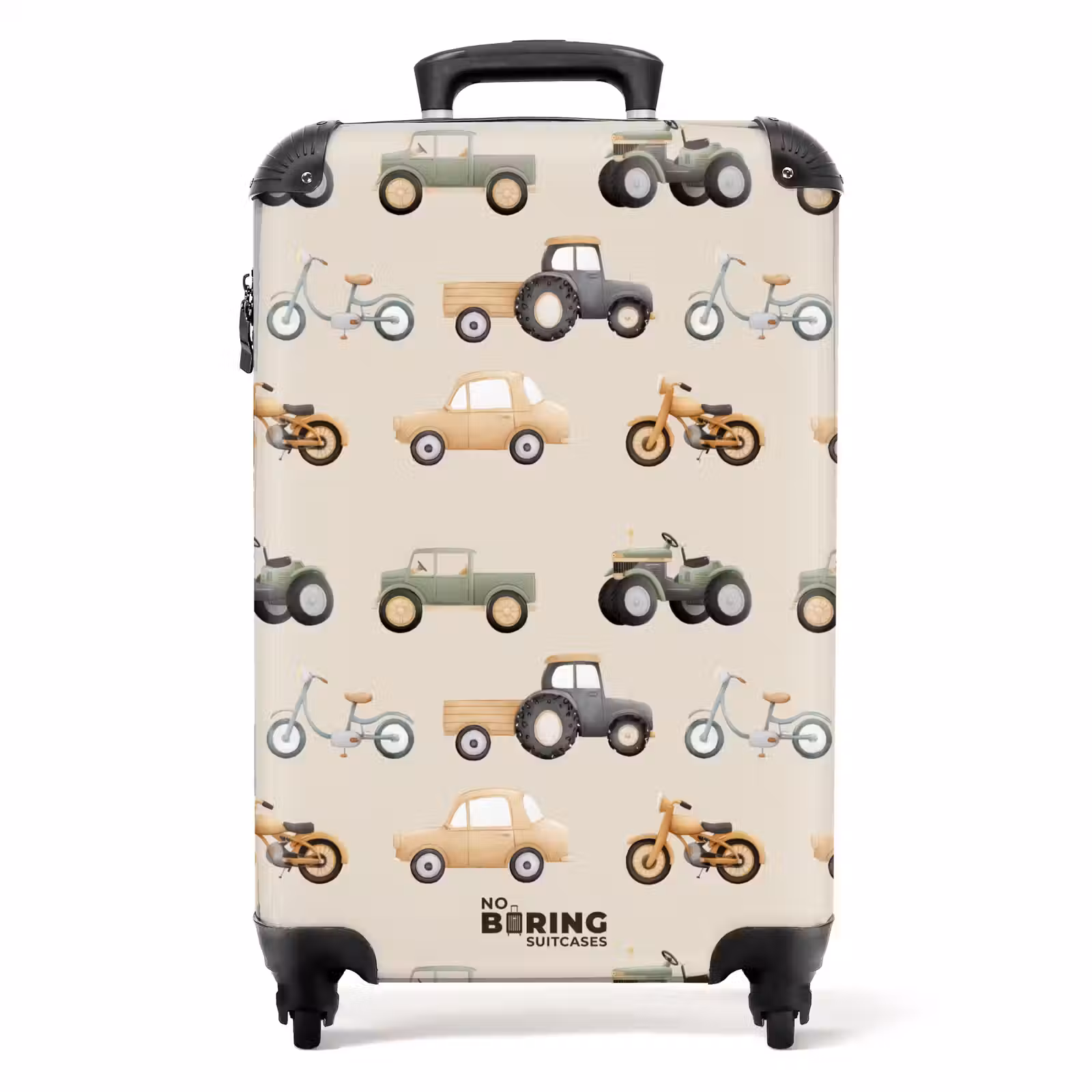 Suitcase - Retro vehicles pattern — 1