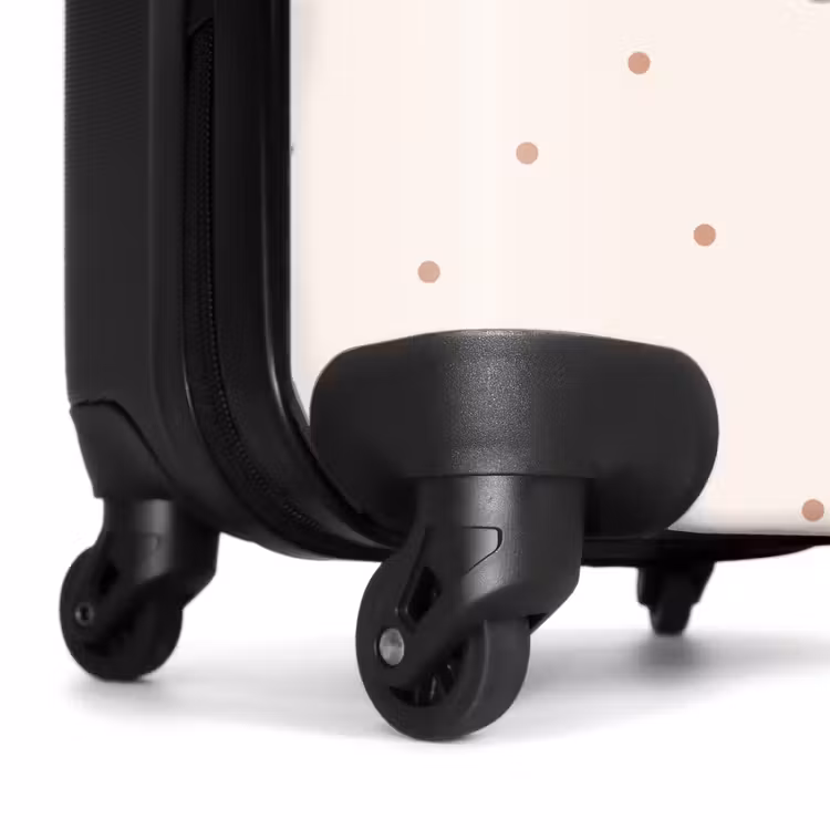 Suitcase - Beige dino on a polka dot background — 6