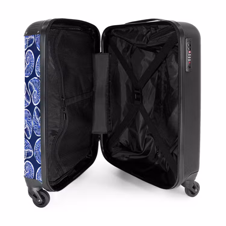 Suitcase - Blue shell pattern — 3
