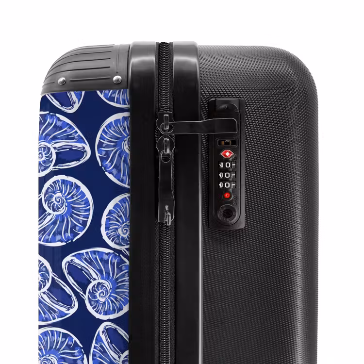 Suitcase - Blue shell pattern — 5