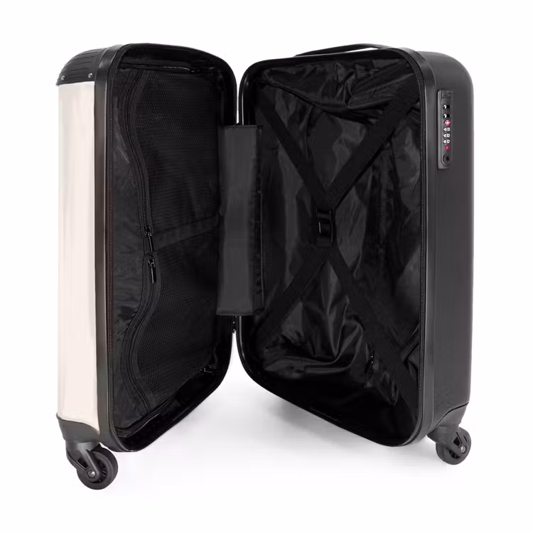Suitcase - Girl with a basketball in neutral colors. — 3