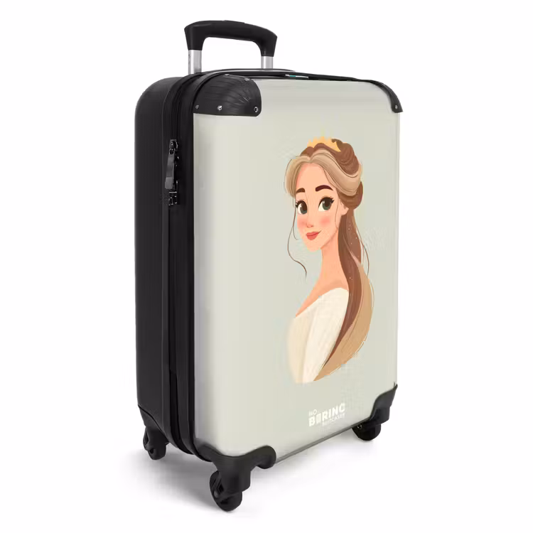 Suitcase - Princess with a tiara - Green — 4