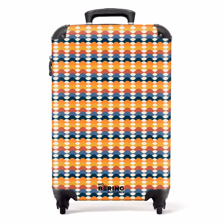 Suitcase - Retro disco 70s pattern colorful — 1
