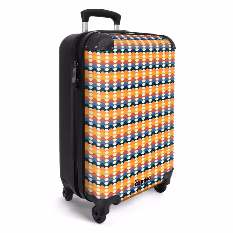Suitcase - Retro disco 70s pattern colorful — 4