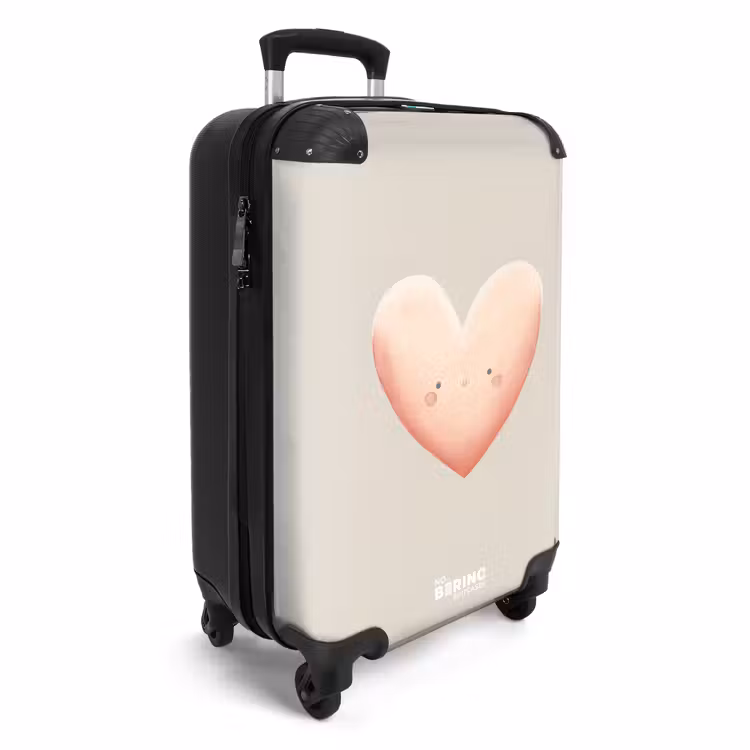 Suitcase - Heart in pastel colors — 4