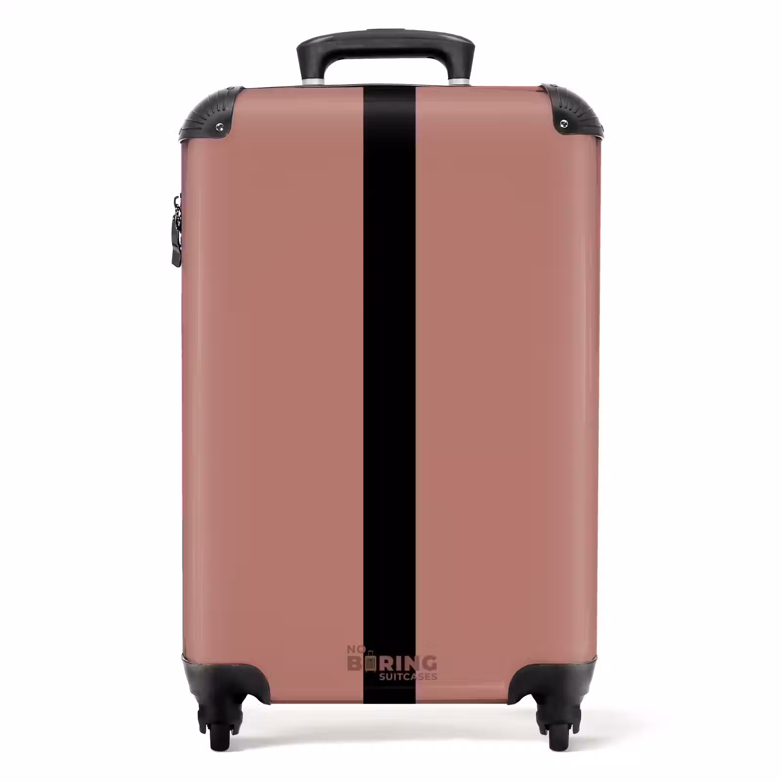 Suitcase - Minimal - Rosewood with black stripe — 1