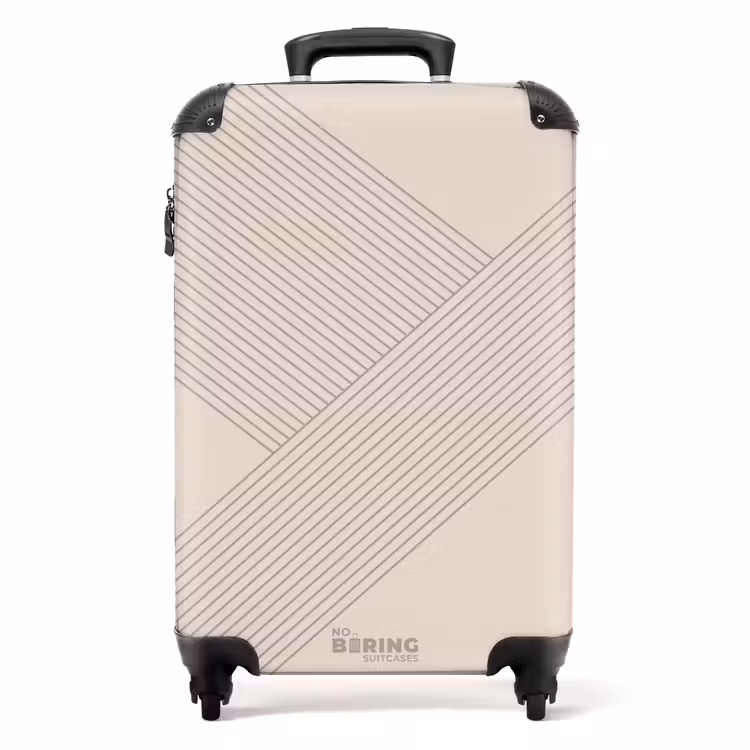 Suitcase - Minimal - Crossing lines on light sand — 1