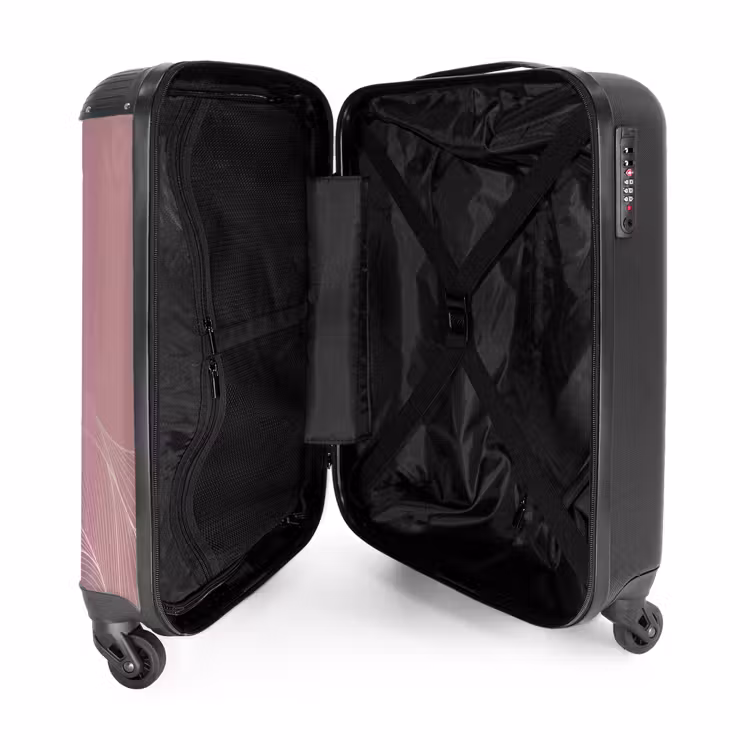 Suitcase - Minimal - Soft old pink with waves — 3