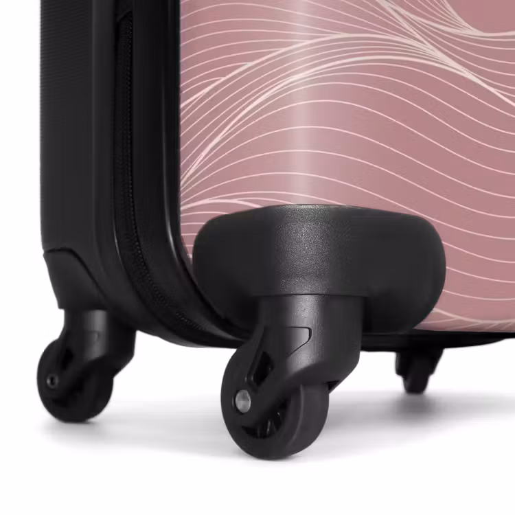 Suitcase - Minimal - Soft old pink with waves — 6