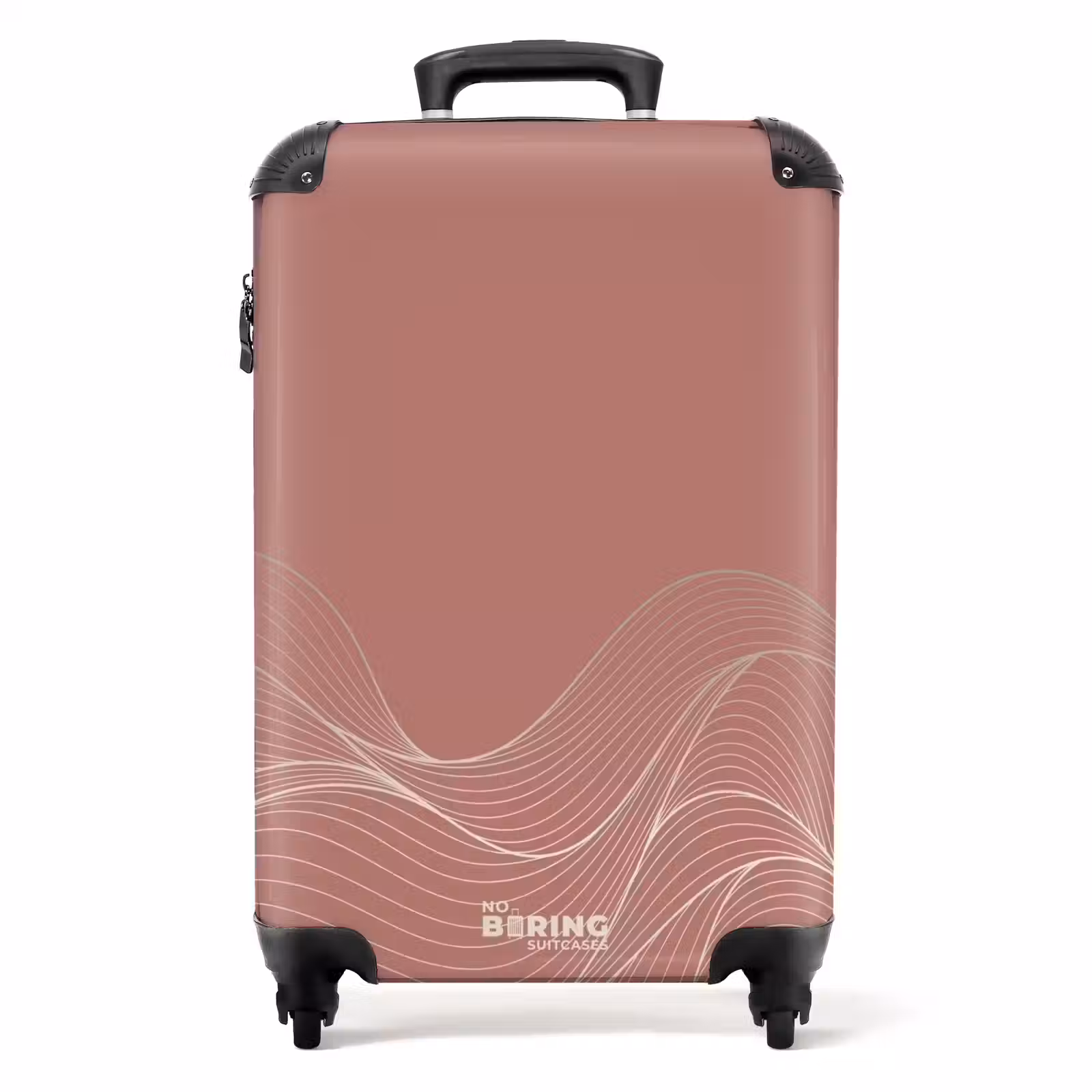 Suitcase - Minimal - Rosewood with waves — 1