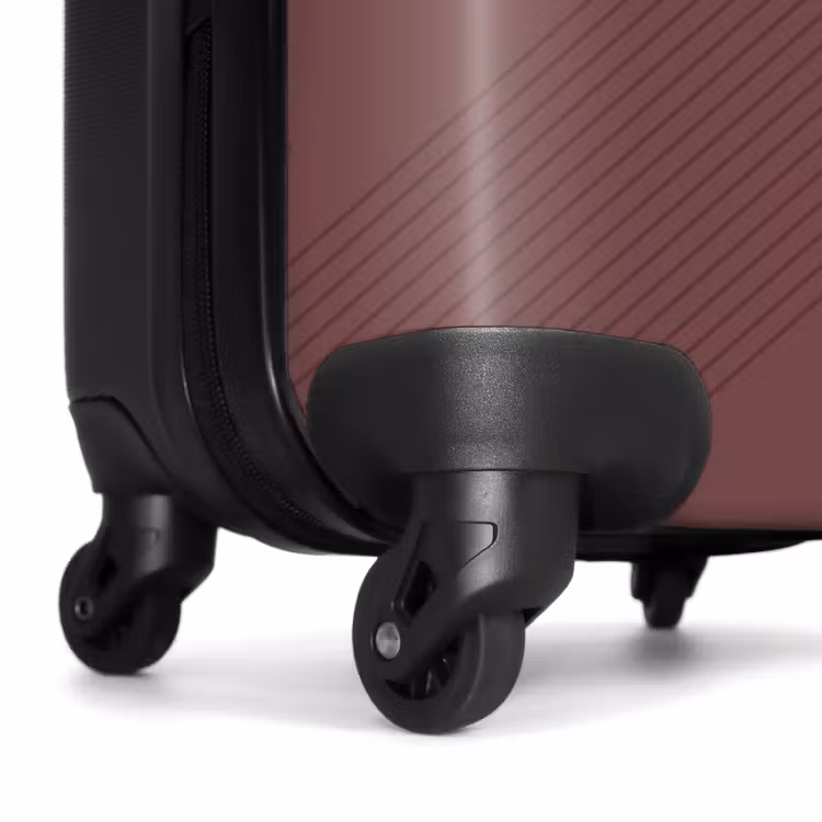 Suitcase - Minimal - Crossing lines on pink brown — 6