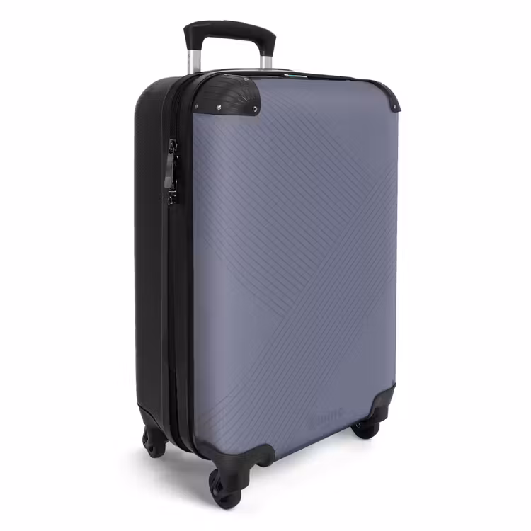 Suitcase - Minimal - Crossing lines on slate gray — 4