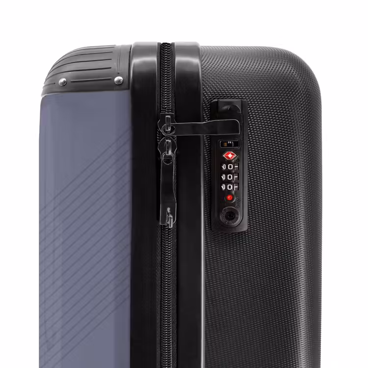 Suitcase - Minimal - Crossing lines on slate gray — 5