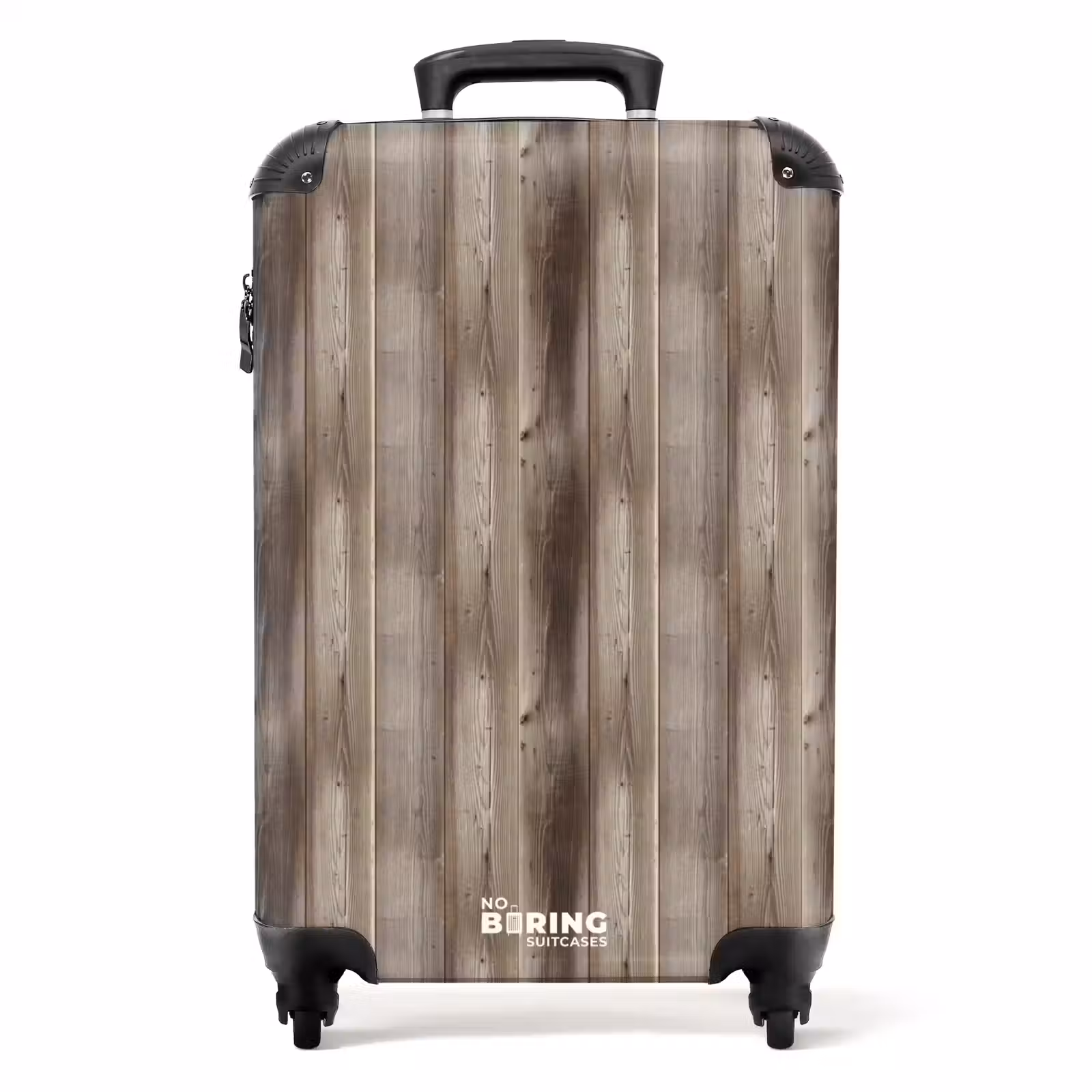 Suitcase - Graying vertical wood motif — 1