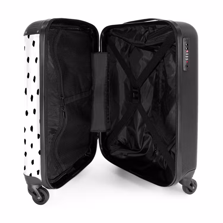 Suitcase - Black dots on a white background — 3