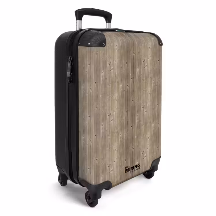 Suitcase - Grayed spruce with rough texture — 4