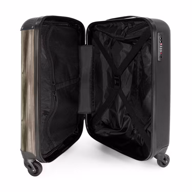 Suitcase - Graying vertical wood motif — 3