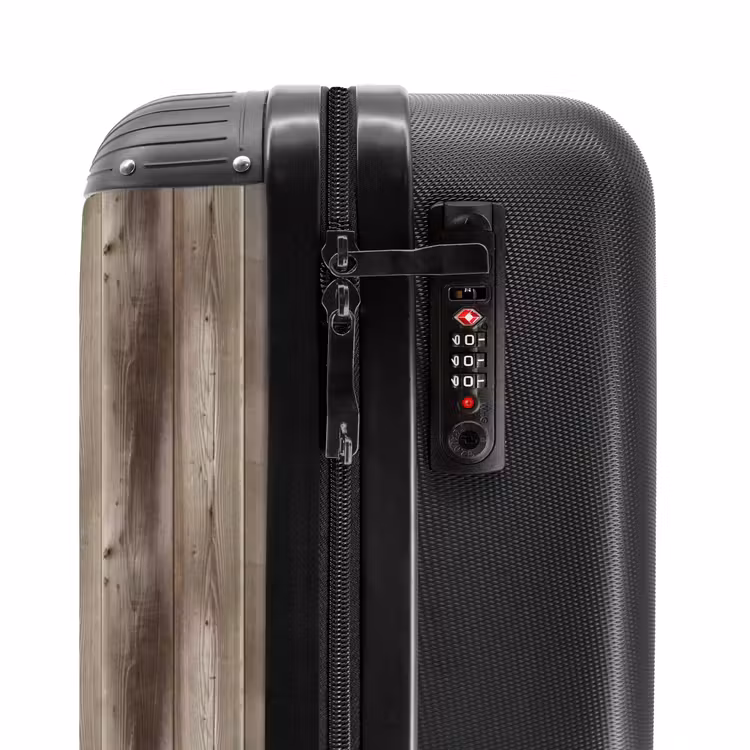 Suitcase - Graying vertical wood motif — 5