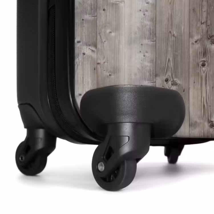 Suitcase - Graying wood with knots and vertical lines — 6