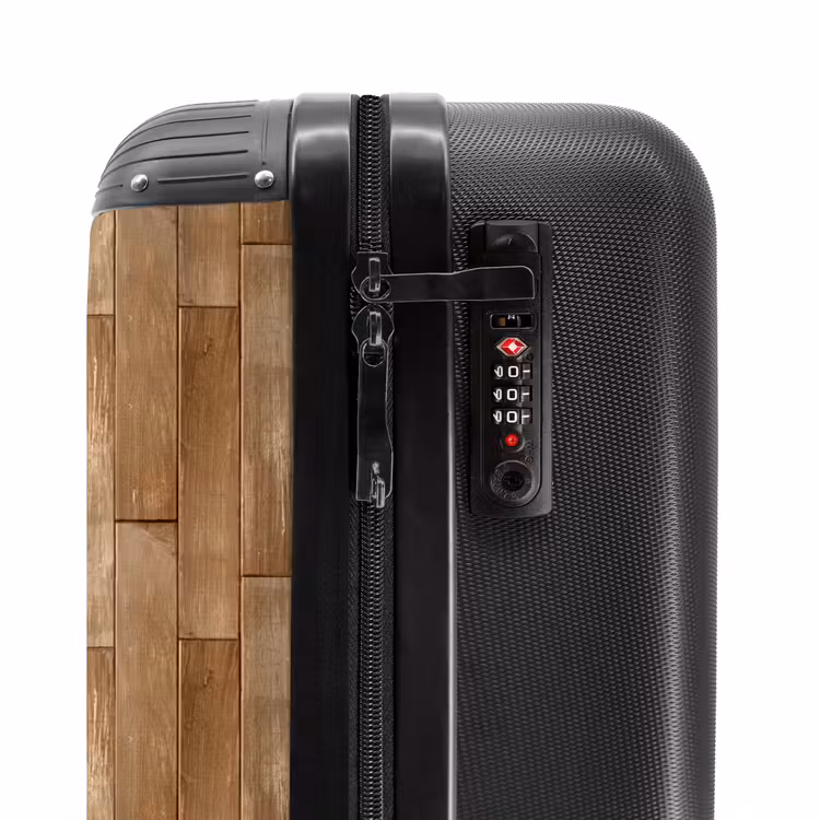 Suitcase - Light brown wood plank texture — 5