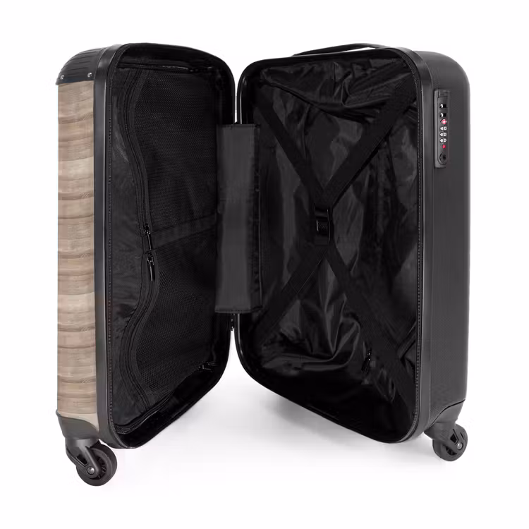 Suitcase - Light wood planks with horizontal grain — 3