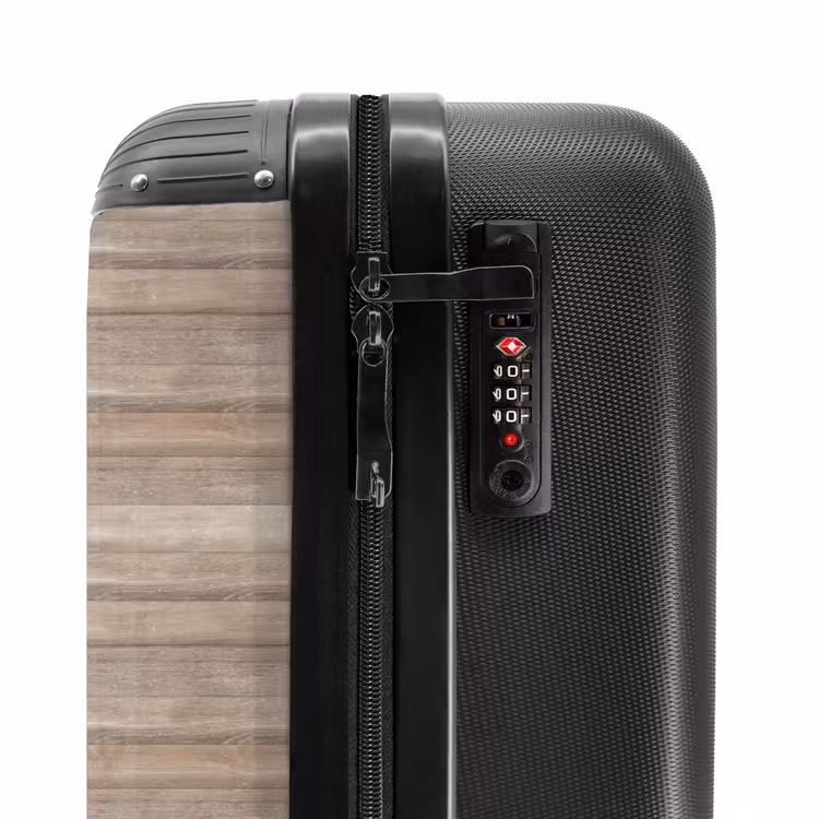 Suitcase - Light wood planks with horizontal grain — 5