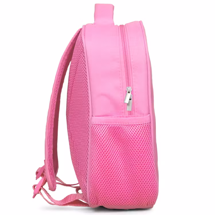 Kids backpack - Pink - Dino - Heart - Patterns - Pink - Girls - Dinosaur — 3