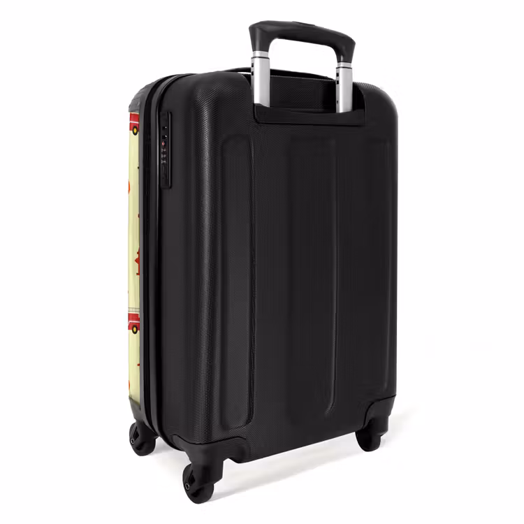 Suitcase - Fire department pattern with vehicles and flames — 4