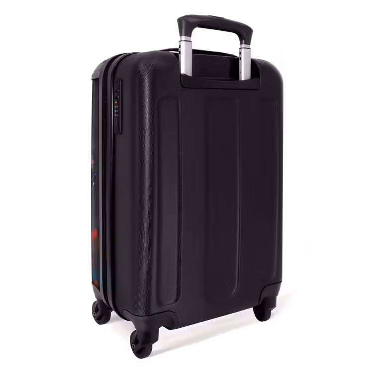 Suitcase - Panda with Orange Jacket and Paint Splatters — 2