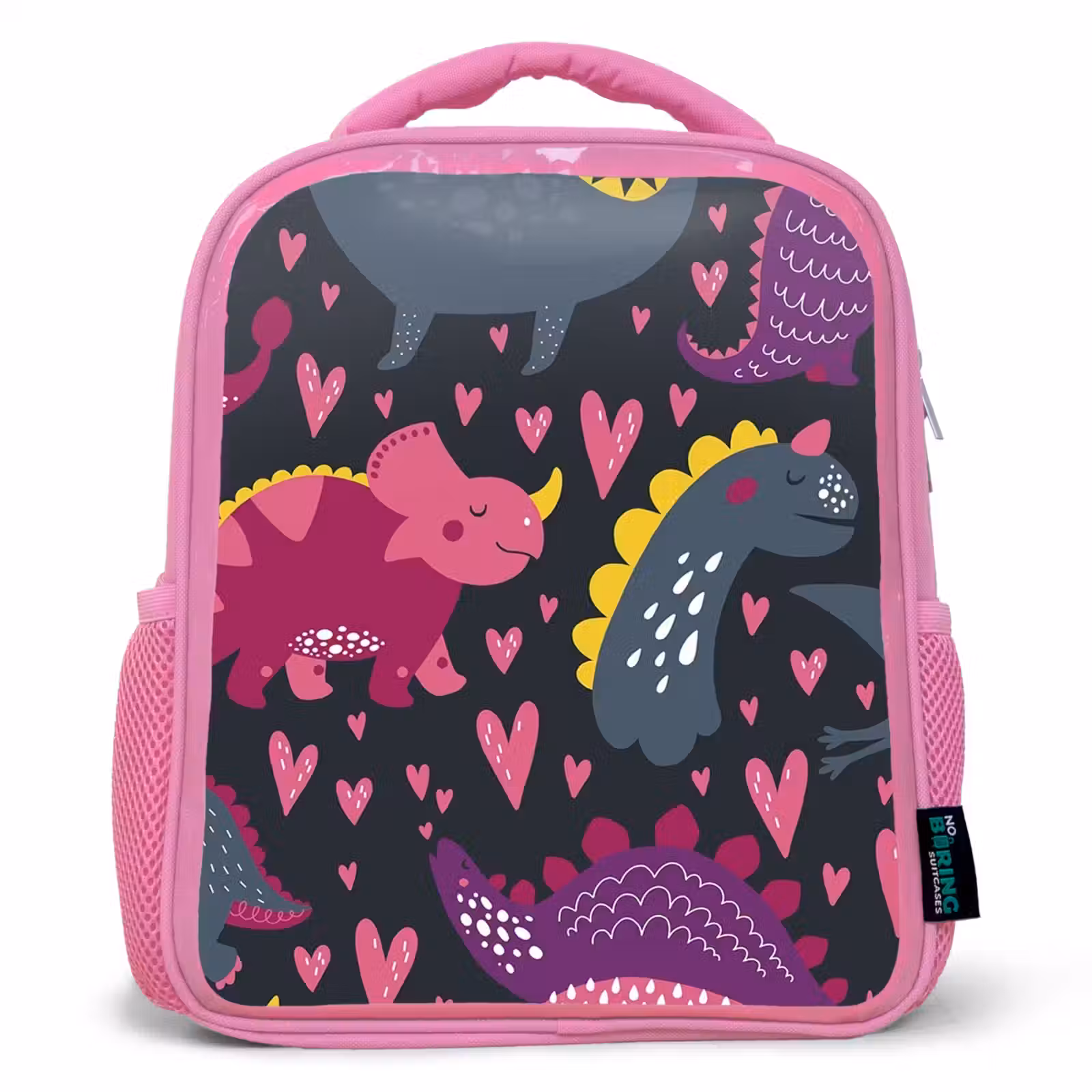 Kids backpack - Pink - Dinosaur - Child - Patterns - Pink - Girls — 1