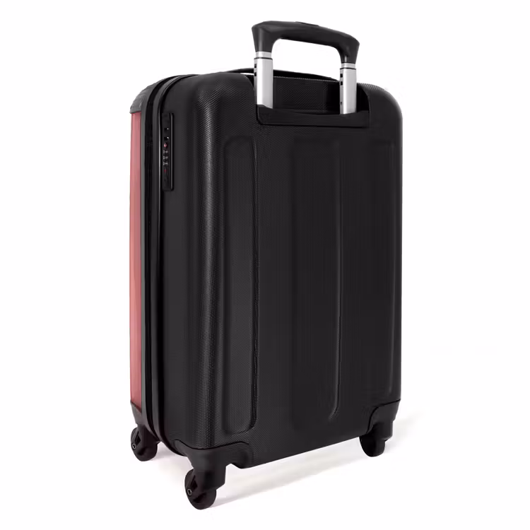 Suitcase - Elephant breaks through pink glass window — 4