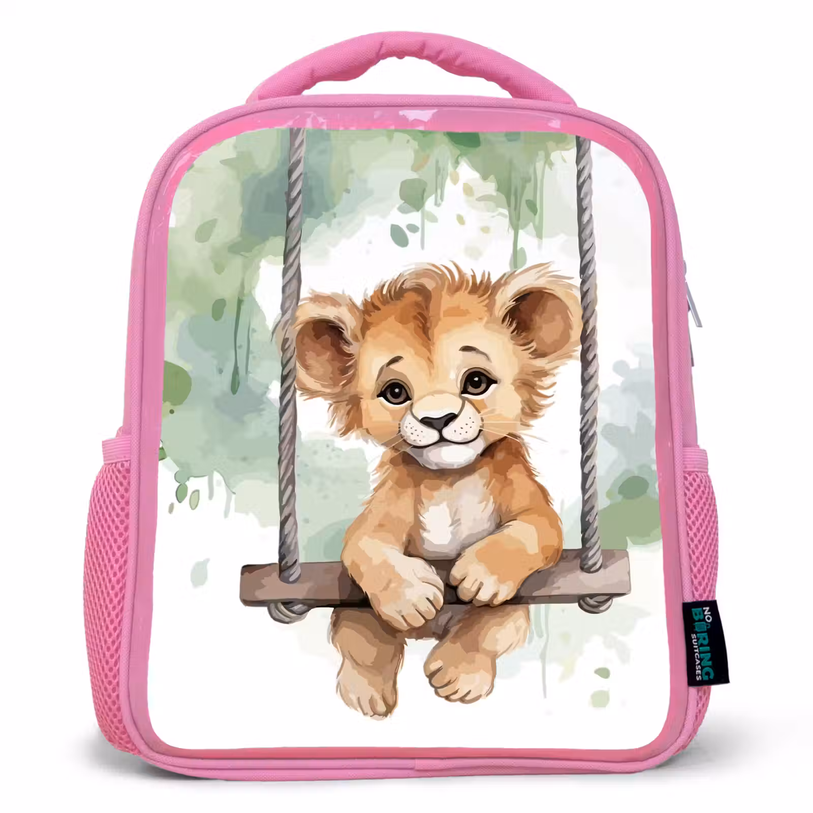Kids backpack - Pink - Lion - Animal - Children - Jungle — 1