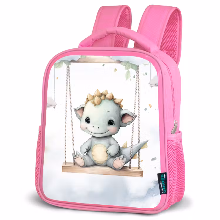 Kids backpack - Pink - Dragon - Baby animal - Children — 4
