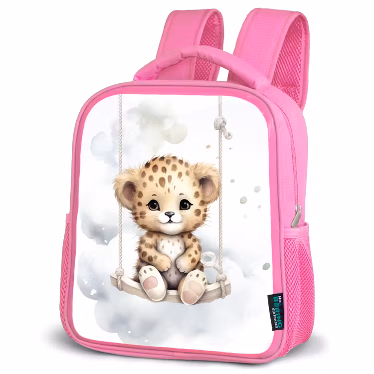 Kids backpack - Pink - Leopard - Animal - Children — 4
