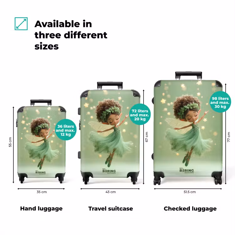 Suitcase - Fairy in a green dress — 3