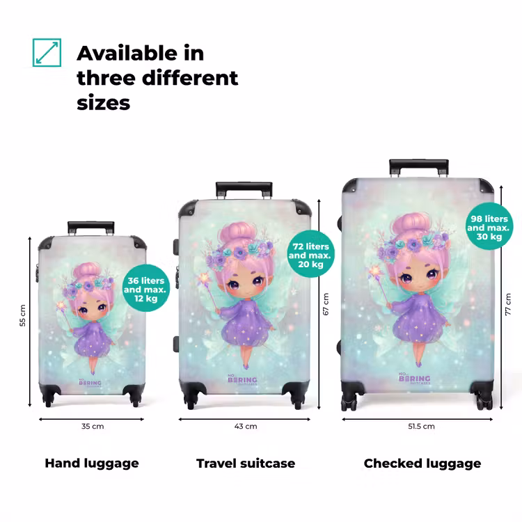 Suitcase - Magical fairy in pastel colors — 3