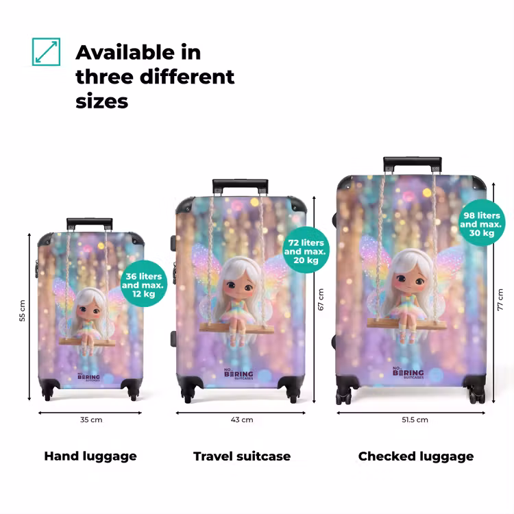 Suitcase - Rocking fairy with wings — 3