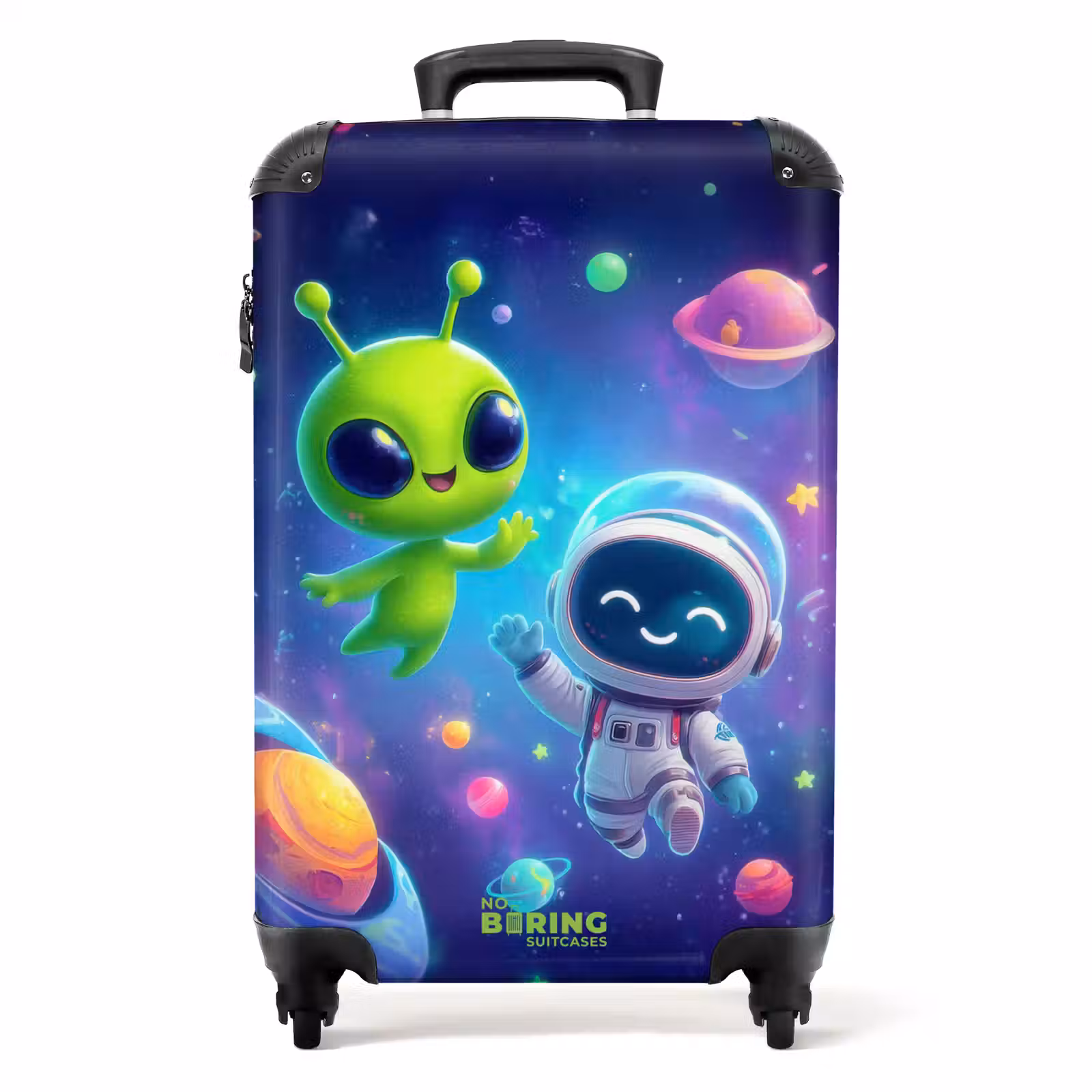 Suitcase - Alien and astronaut in space — 1
