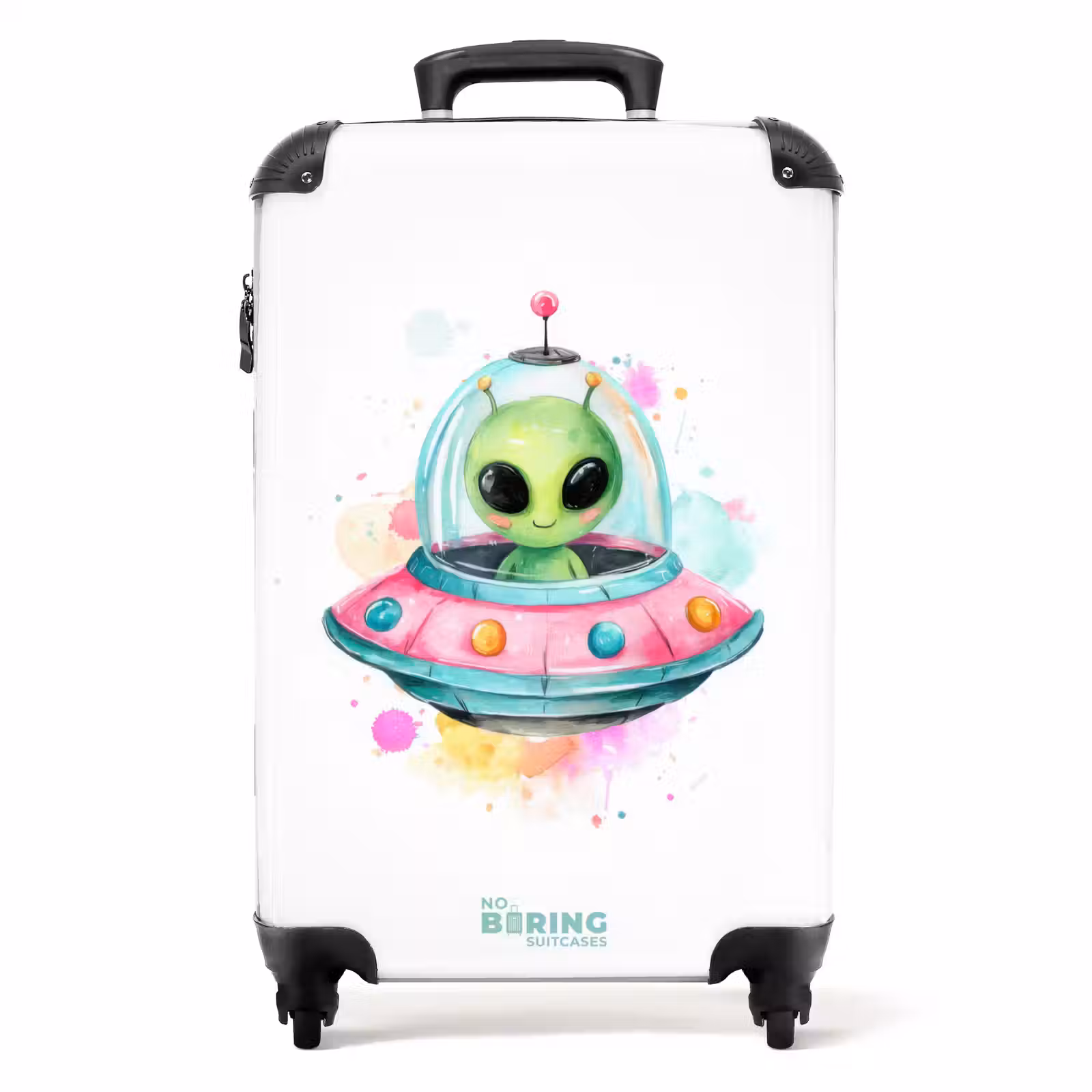 Suitcase - Alien in a colorful UFO — 1