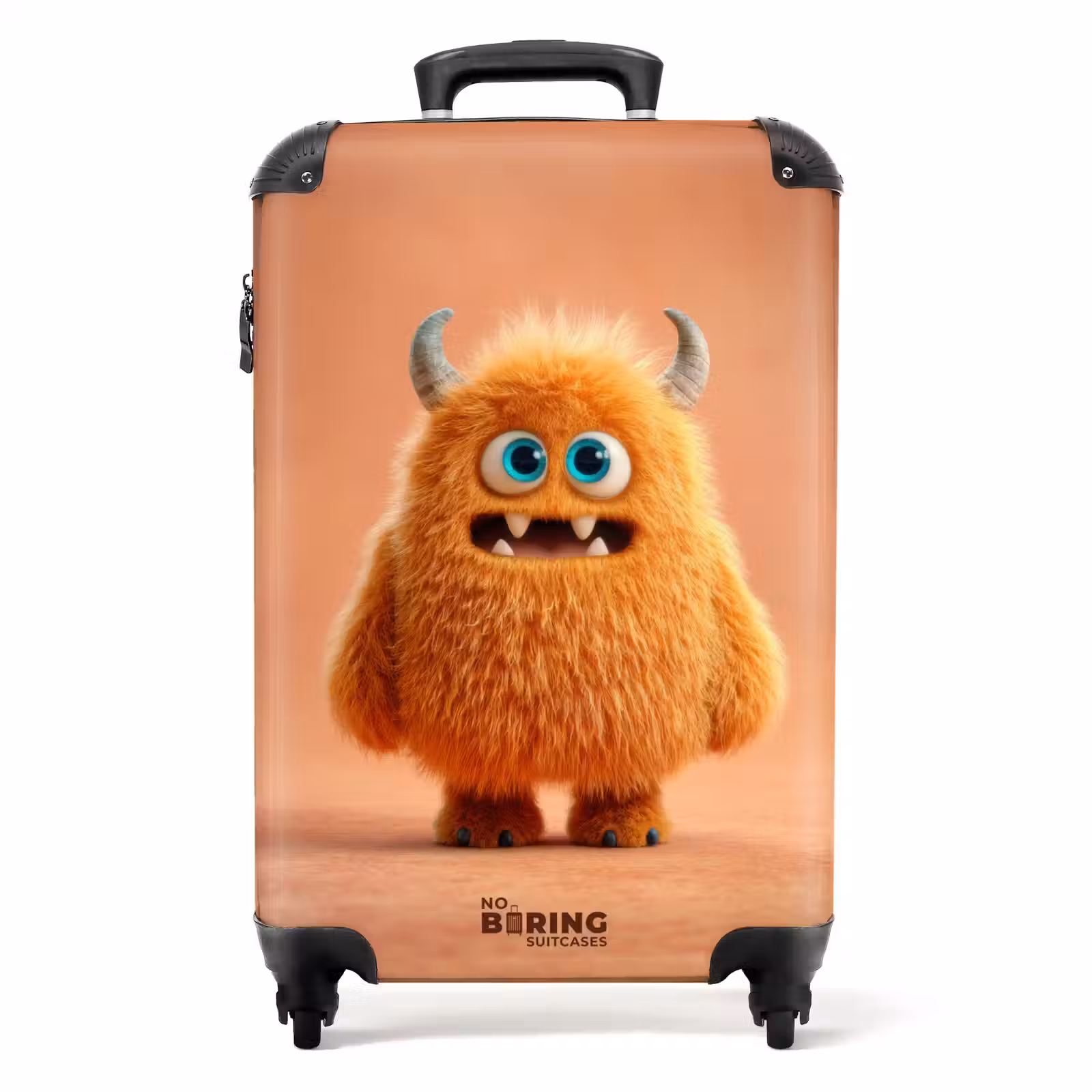 Suitcase - Orange monster on an orange background — 1