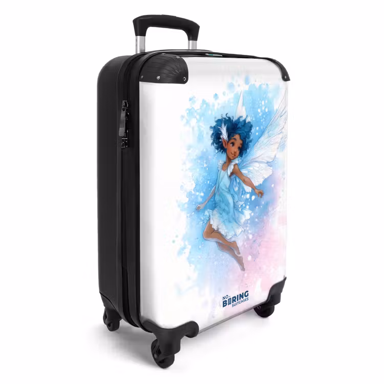 Suitcase - Blue fairy with wings — 2