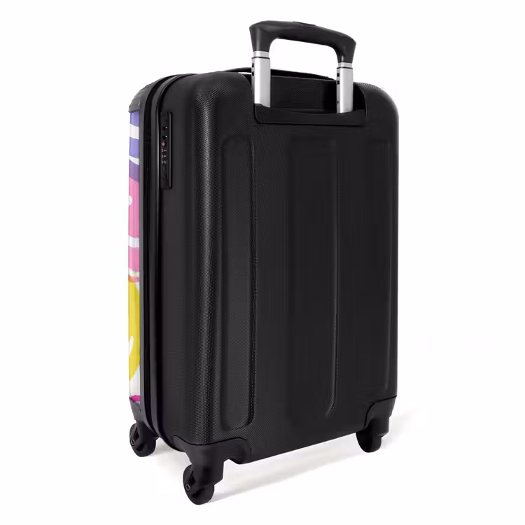 Suitcase - Colored smiley faces on a white background — 4