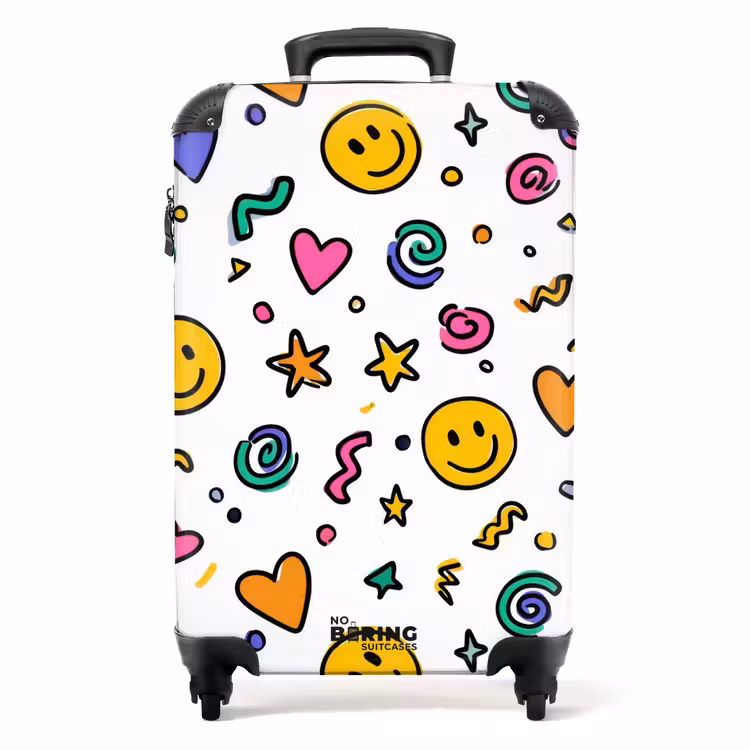 Suitcase - Colorful pattern on a white background — 1