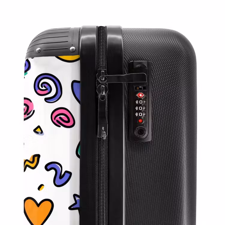Suitcase - Colorful pattern on a white background — 6
