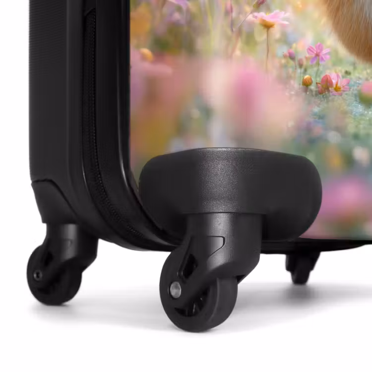 Suitcase - Hamster surrounded by flowers — 7