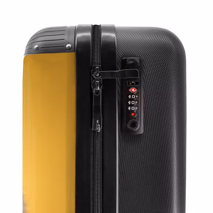 Suitcase - Hamster with a nut on a yellow background — 6